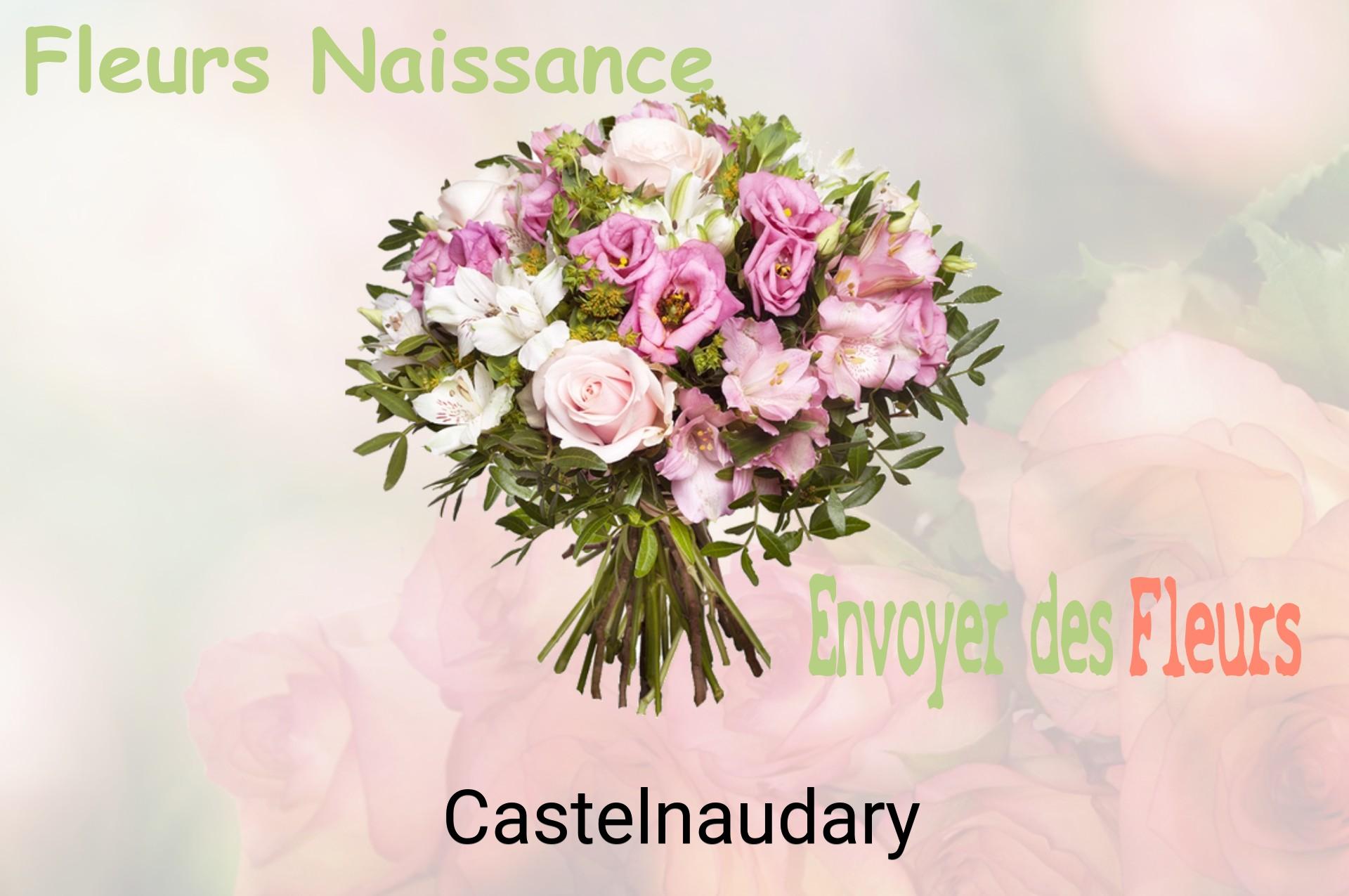 Bouquet de fleurs de naissance livré à Castelnaudary